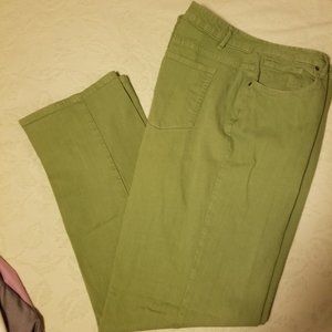 Green Coldwater Creek Shapeme, Bootcut Jeans in Long Length